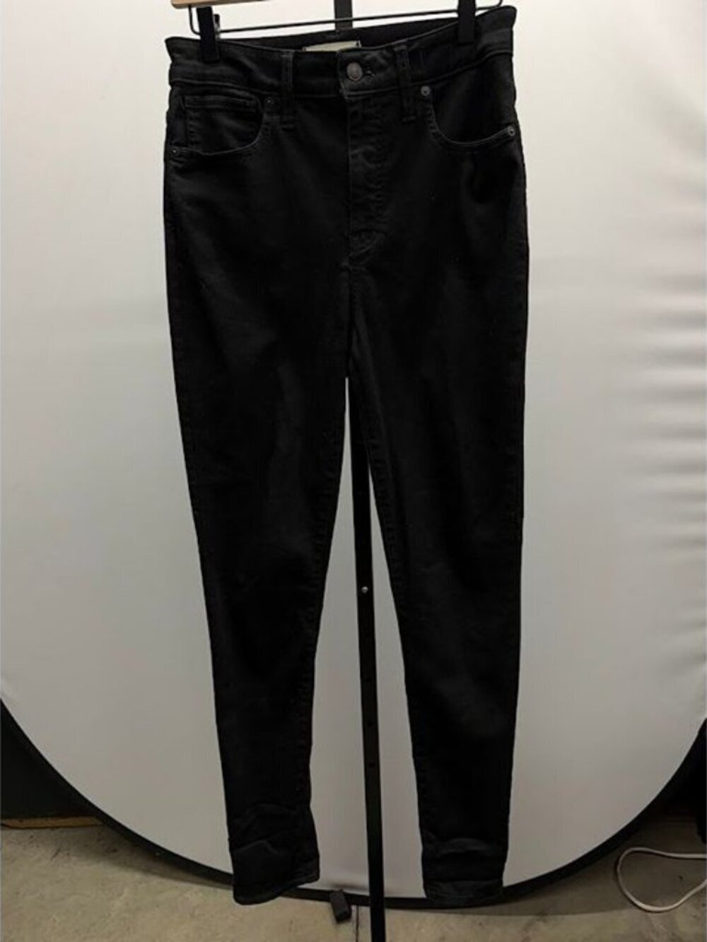 Madewell Black Curvy High-Rise Skinny Jeans
